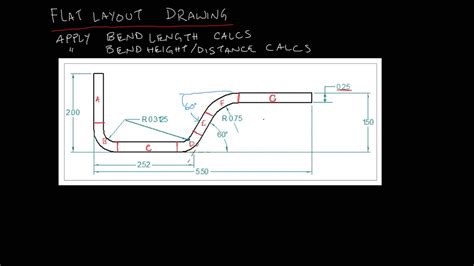 flat pattern sheet metal|sheet metal flat length calculation.